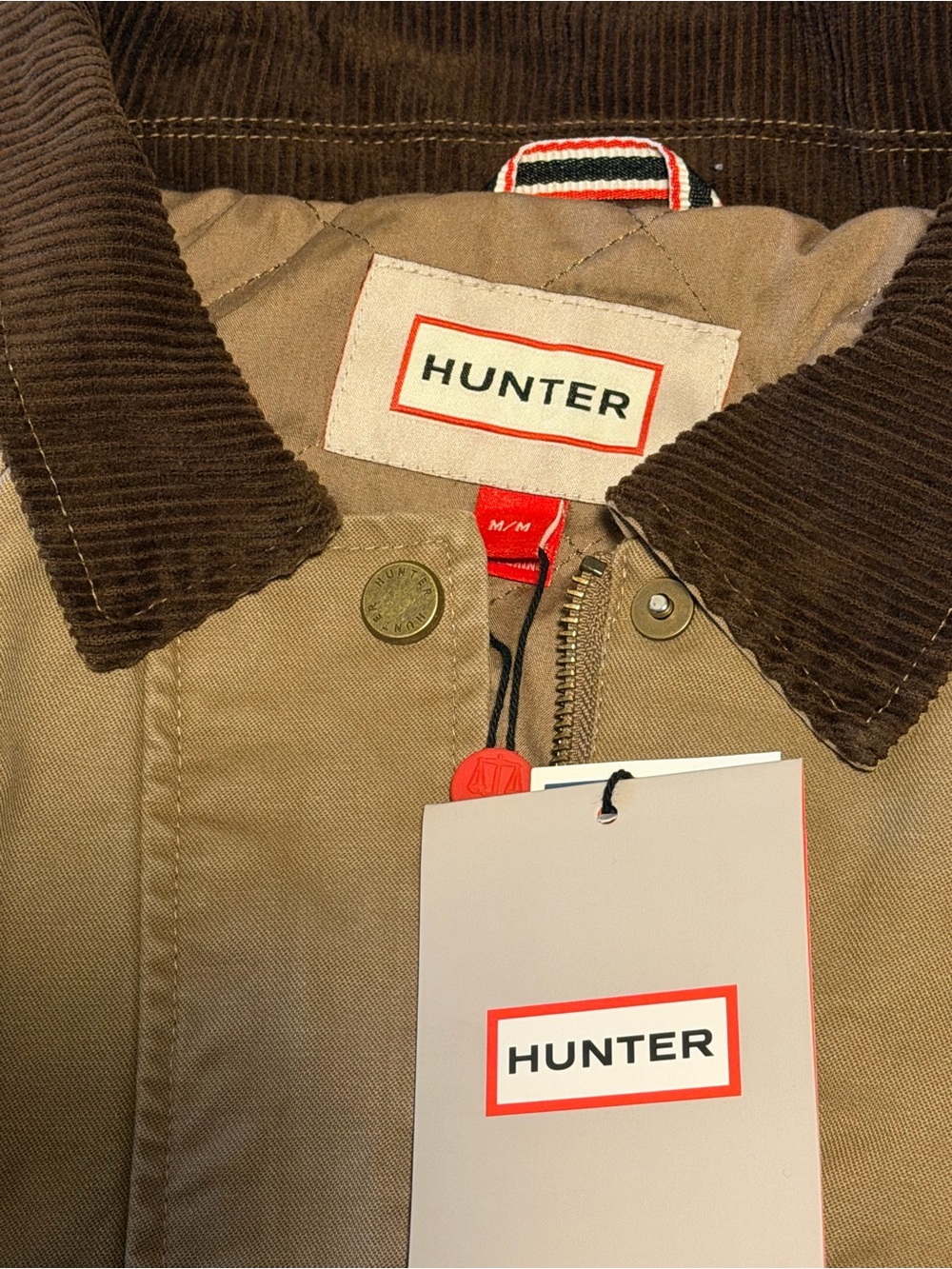 Hunter women's Brown Corduroy-Collar Jacket